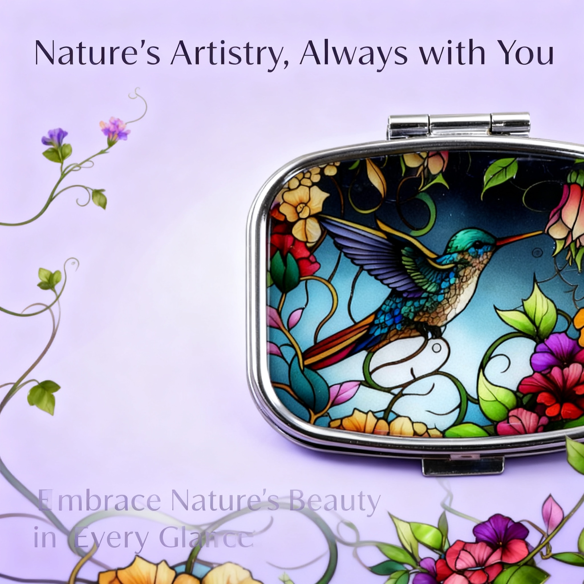 Travel Accessories Box - Cute Cartoon Bird Design Portable Mini