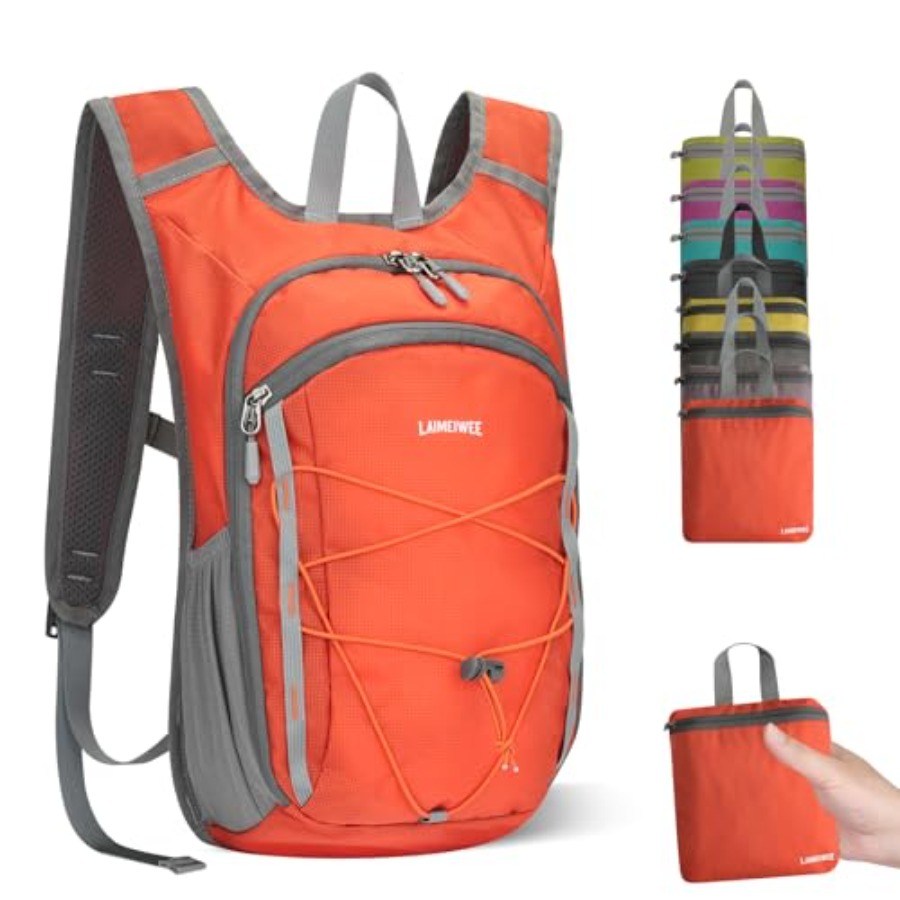 Packable Daypack Foldable - 13L Small Hiking Backpack for Women