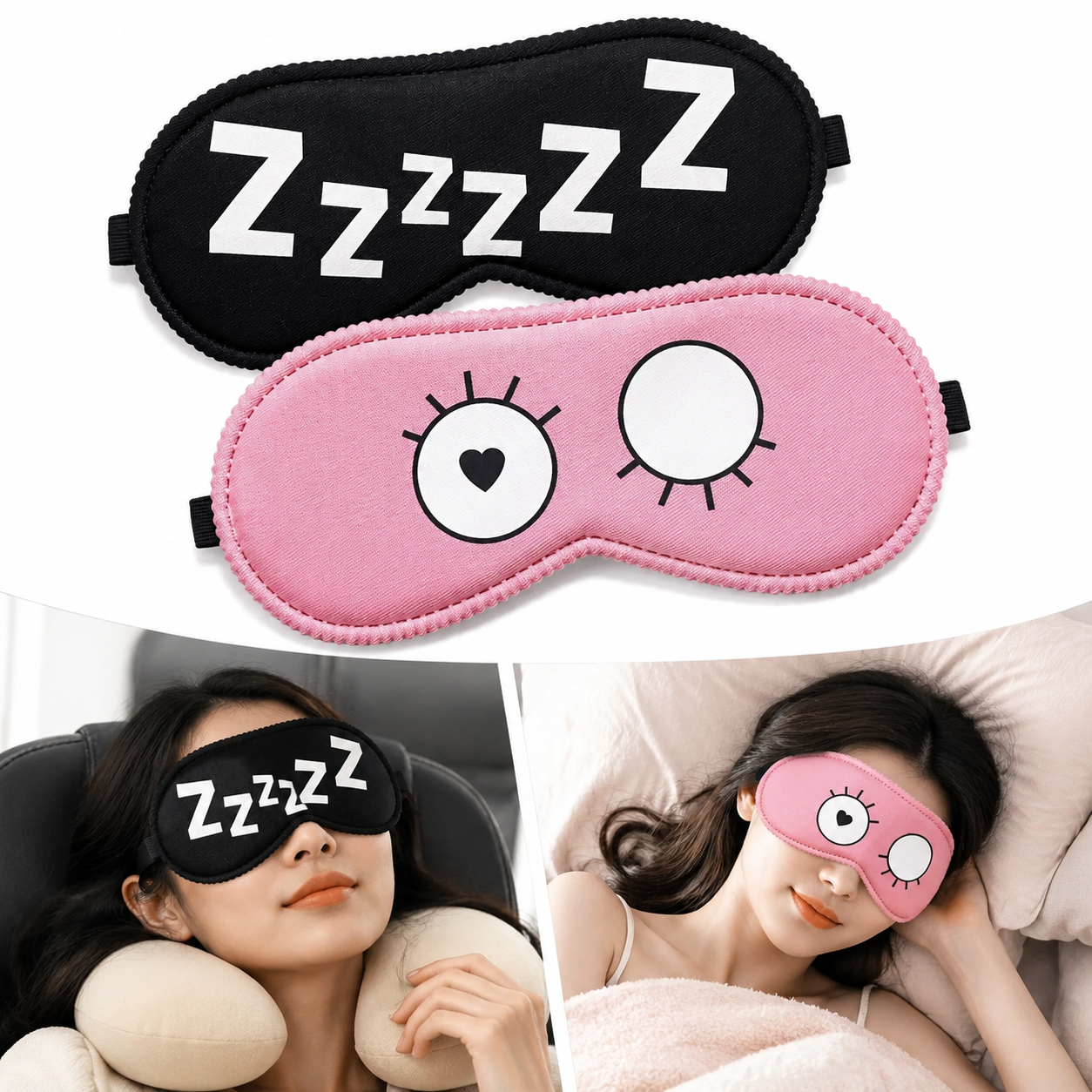 Travel Accessories - Cartoon Eye Mask. Students Wear and