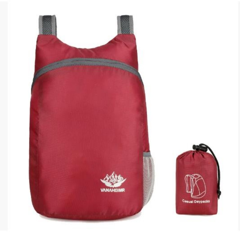 Packable Daypack Foldable - 20L Large Capacity Mountaineering Packable Backpack