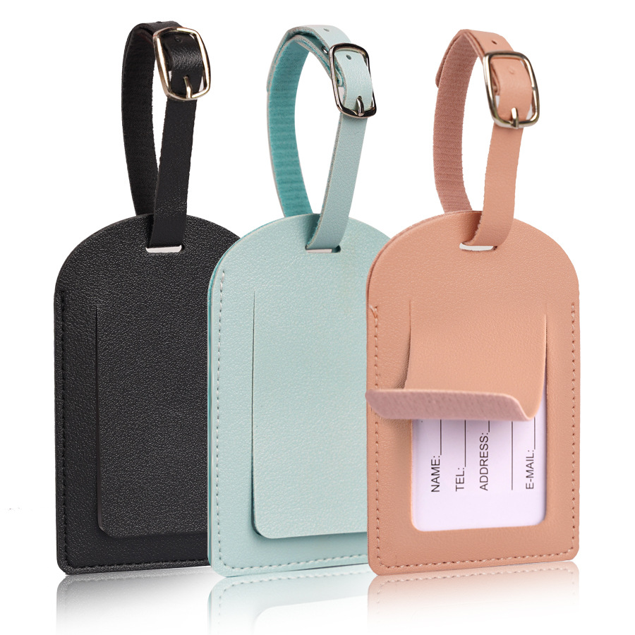 Women Men Luggage Tags PU Leat – Travel Accessories List recenzja i cena
