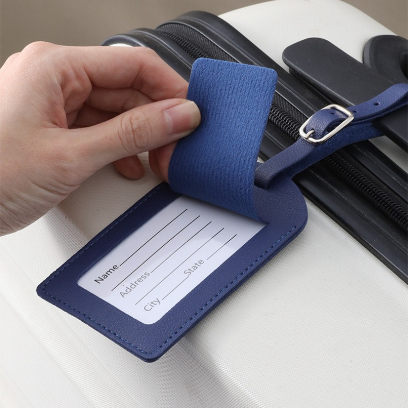 Women Men Luggage Tags PU Leat – Travel Accessories List recenzja i cena
