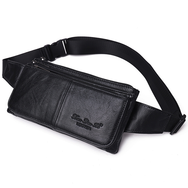 Men Waist Fanny Pack Belt Hip  – Travel Accessories Leather recenzja i cena
