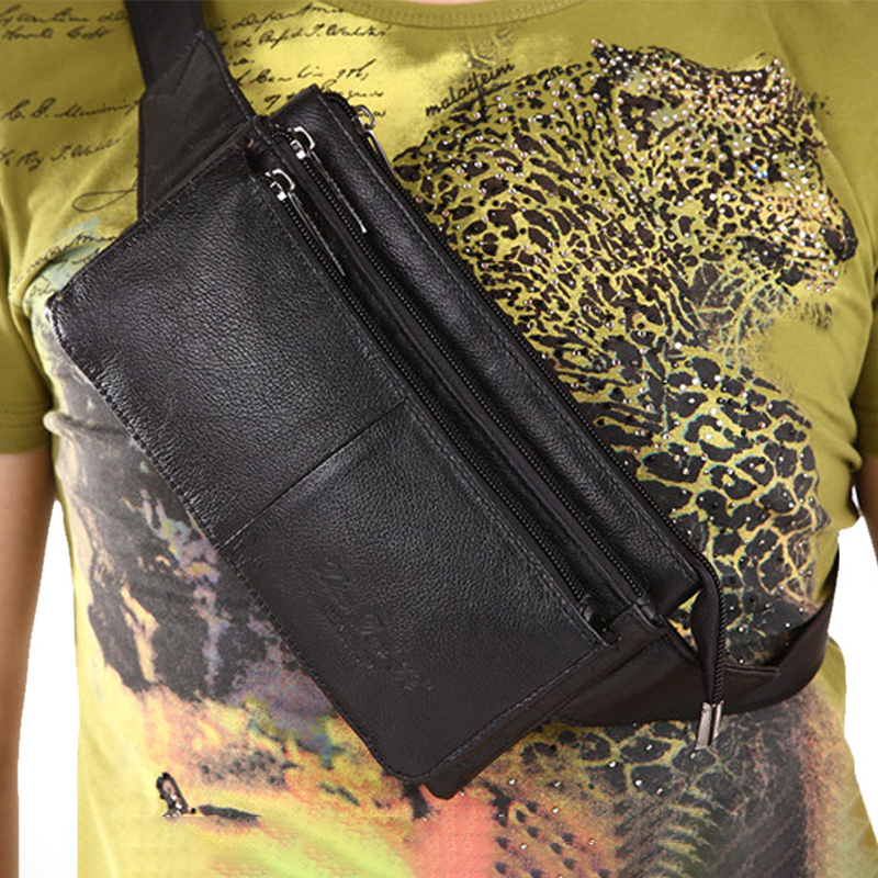 Men Waist Fanny Pack Belt Hip  – Travel Accessories Leather recenzja i cena
