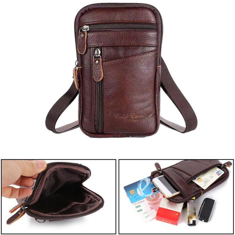 Men Genuine Leather Bag Vertic – Travel Accessories Leather recenzja i cena