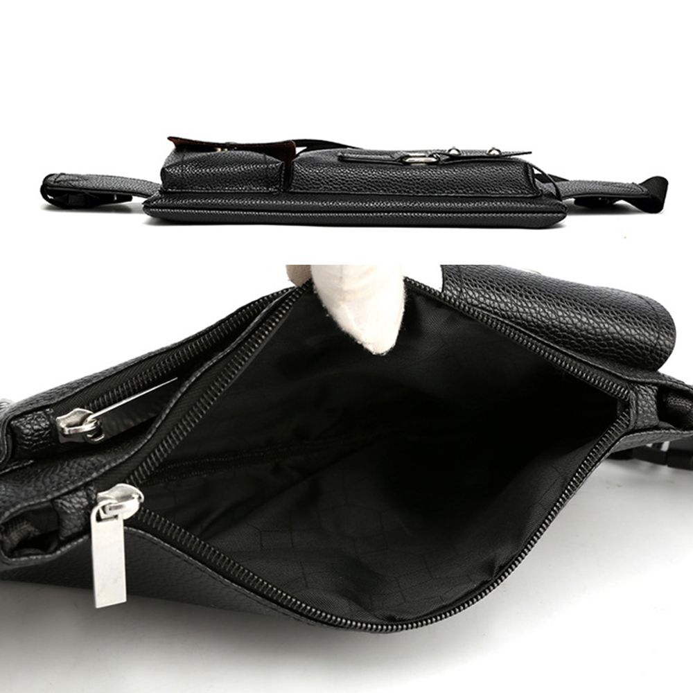 Fashion Men Women Waist Bag Ca – Travel Accessories Leather recenzja i cena