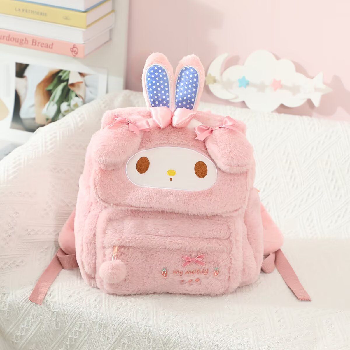 Cute Cartoon Fluffy Plush Scho – Travel Accessories As Gifts recenzja i cena