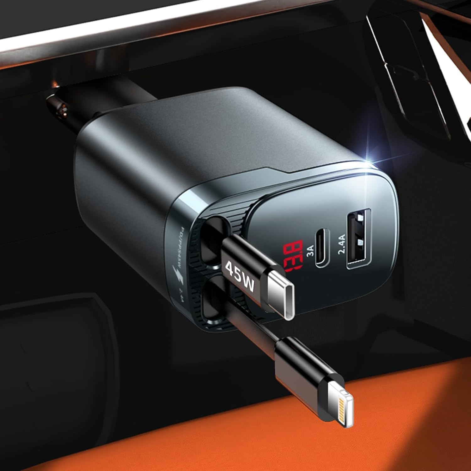 Retractable Car Charger 4 in 1 – Travel Accessories Iphone recenzja i cena
