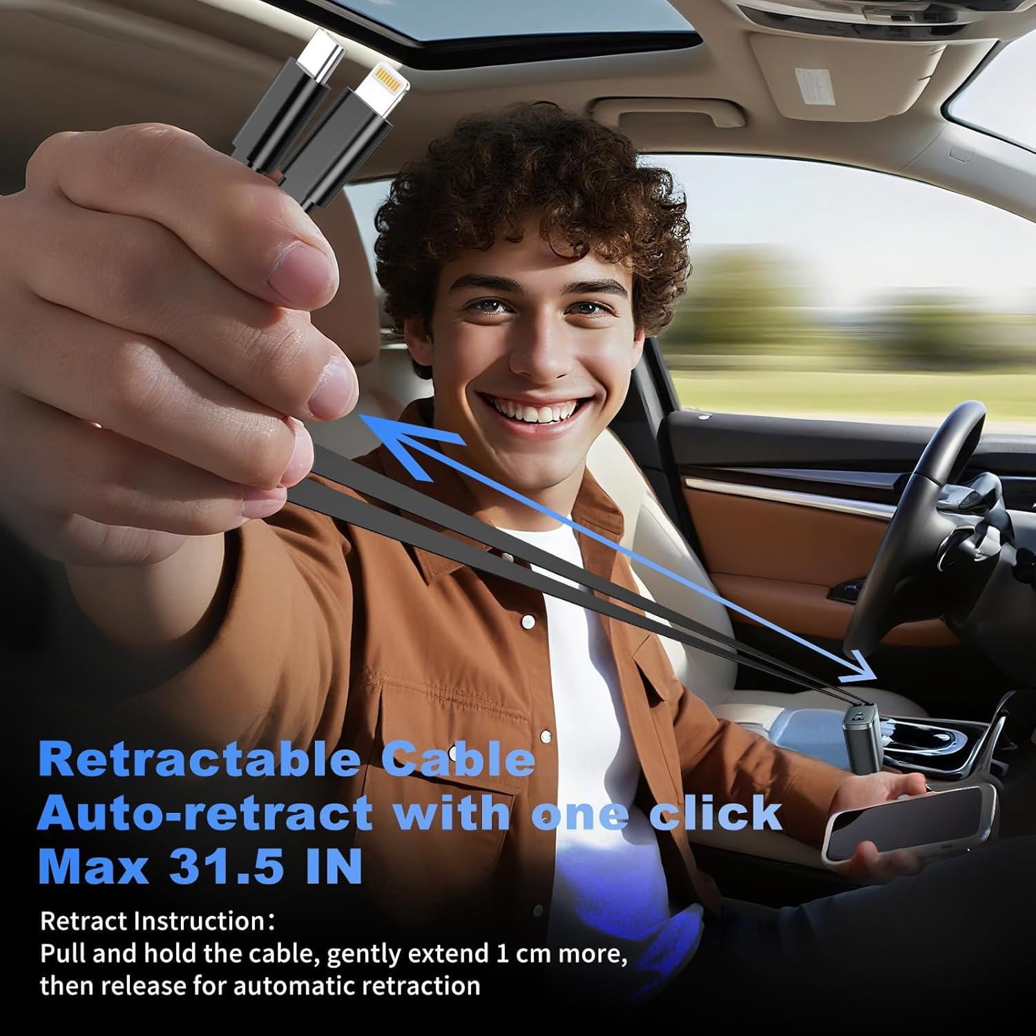 Retractable Car Charger 4 in 1 – Travel Accessories Iphone recenzja i cena
