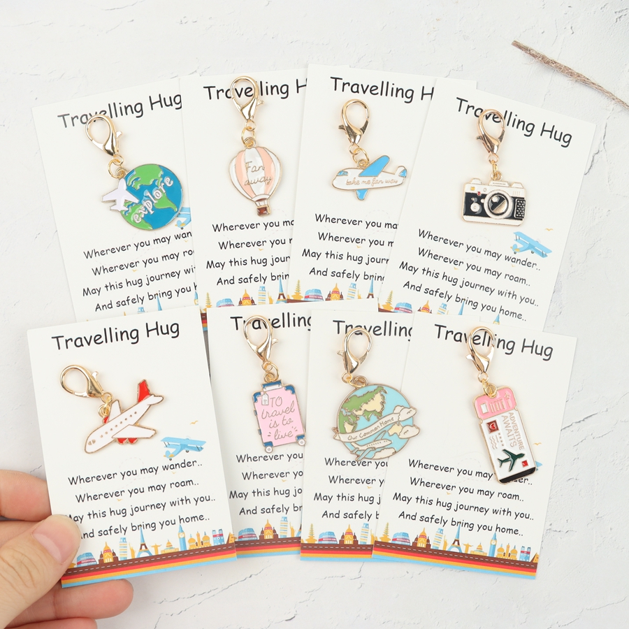 8-Piece Travel Keychain Set, P – Travel Accessories As Gifts recenzja i cena