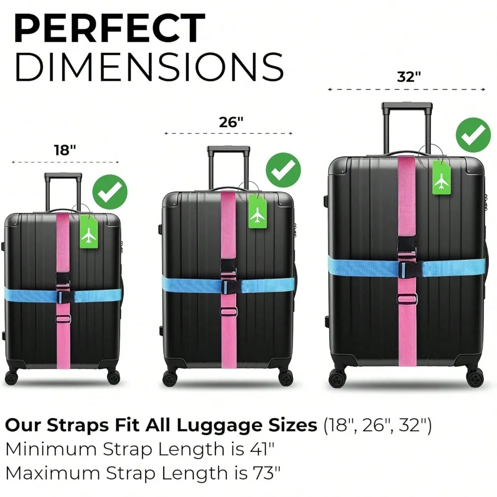 Luggage Strap Set with Luggage – Travel Accessories List recenzja i cena