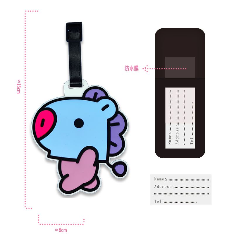 BT21 cartoon cute keychain Kaw – Travel Accessories List recenzja i cena