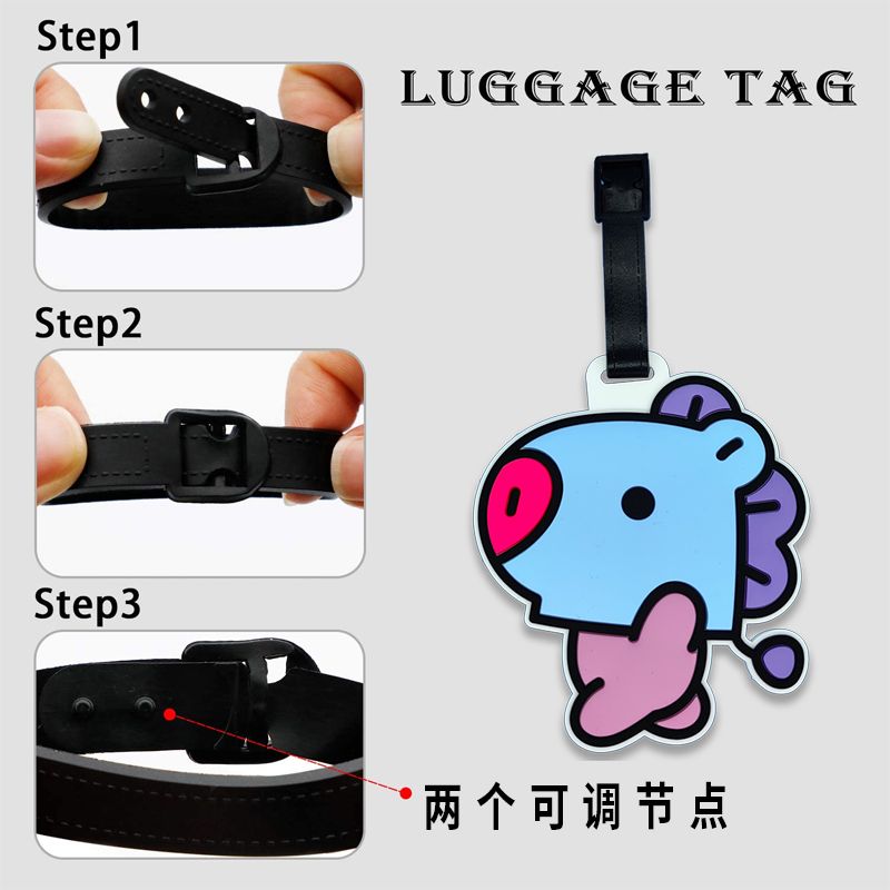 BT21 cartoon cute keychain Kaw – Travel Accessories List recenzja i cena