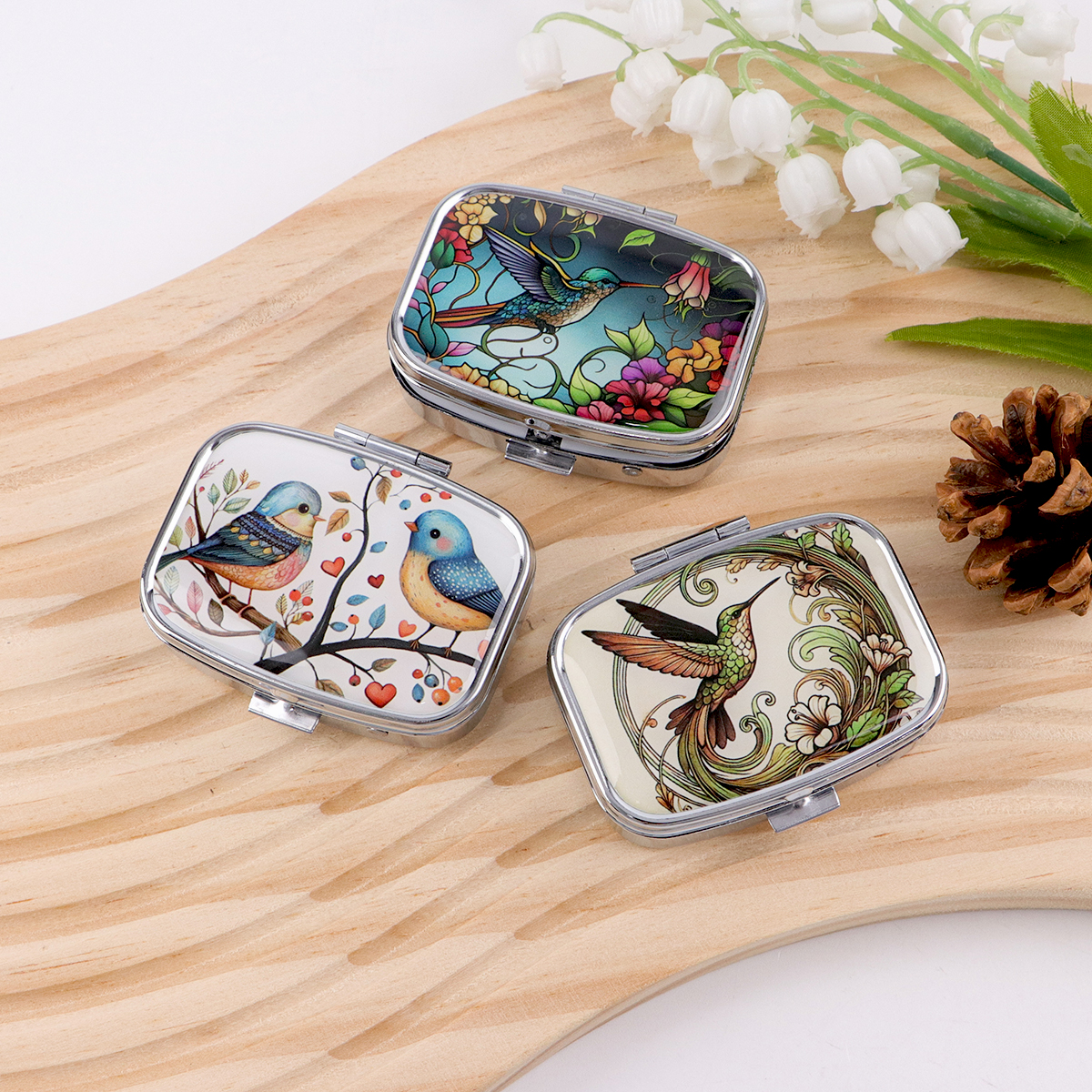 Cute Cartoon Bird Design Porta – Travel Accessories Box recenzja i cena
