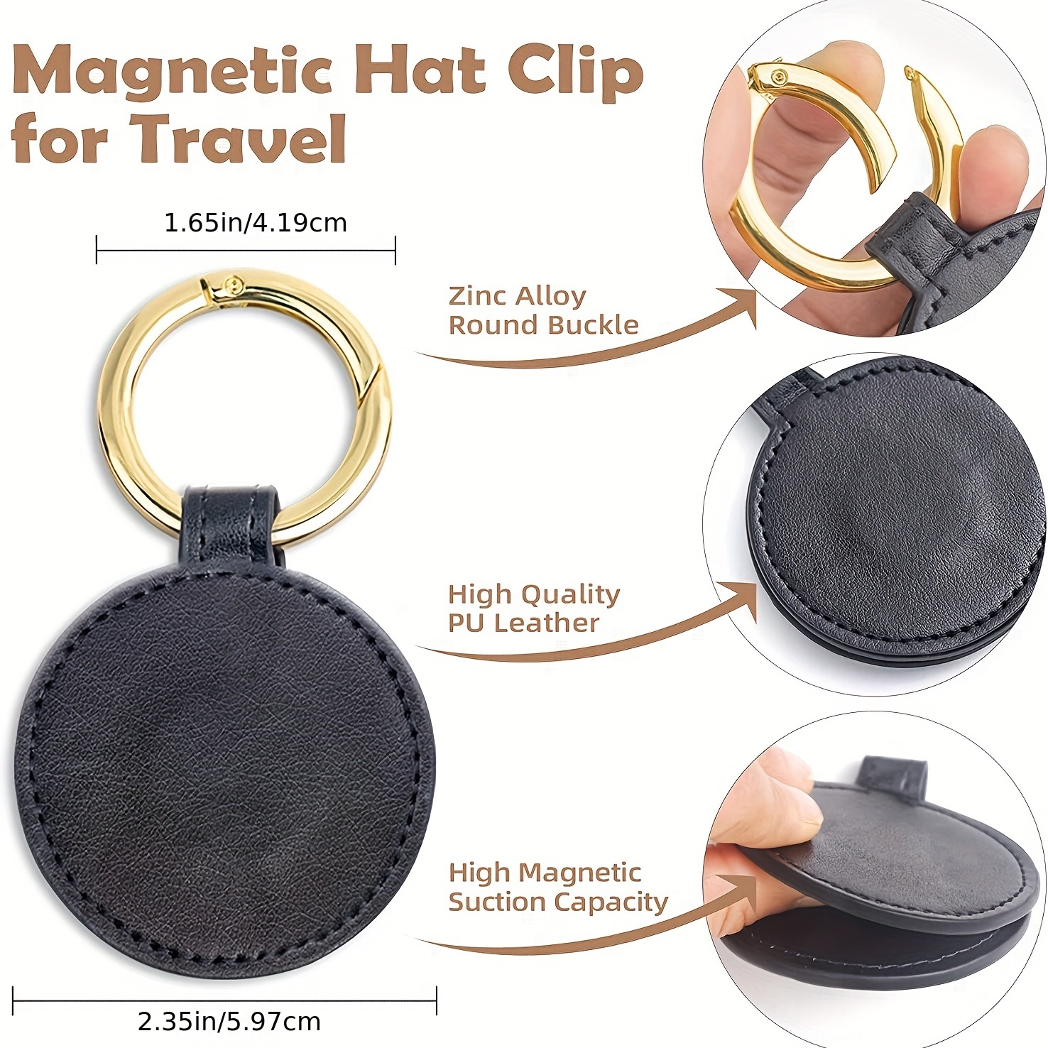 1PC Magnetic Hat Clip On Bag H – Travel Accessories List recenzja i cena