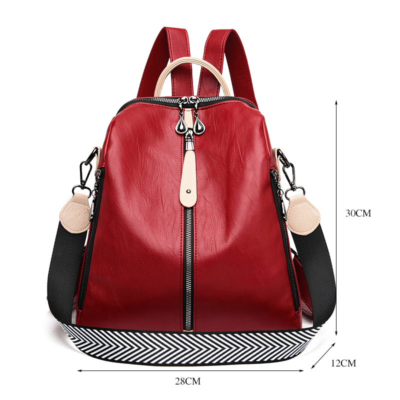 Fashion Backpack Women Soft Le – Travel Accessories Leather recenzja i cena