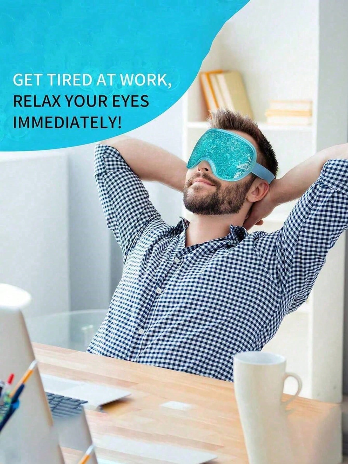 Reusable Cooling Gel Eye Mask  – Travel Accessories recenzja i cena