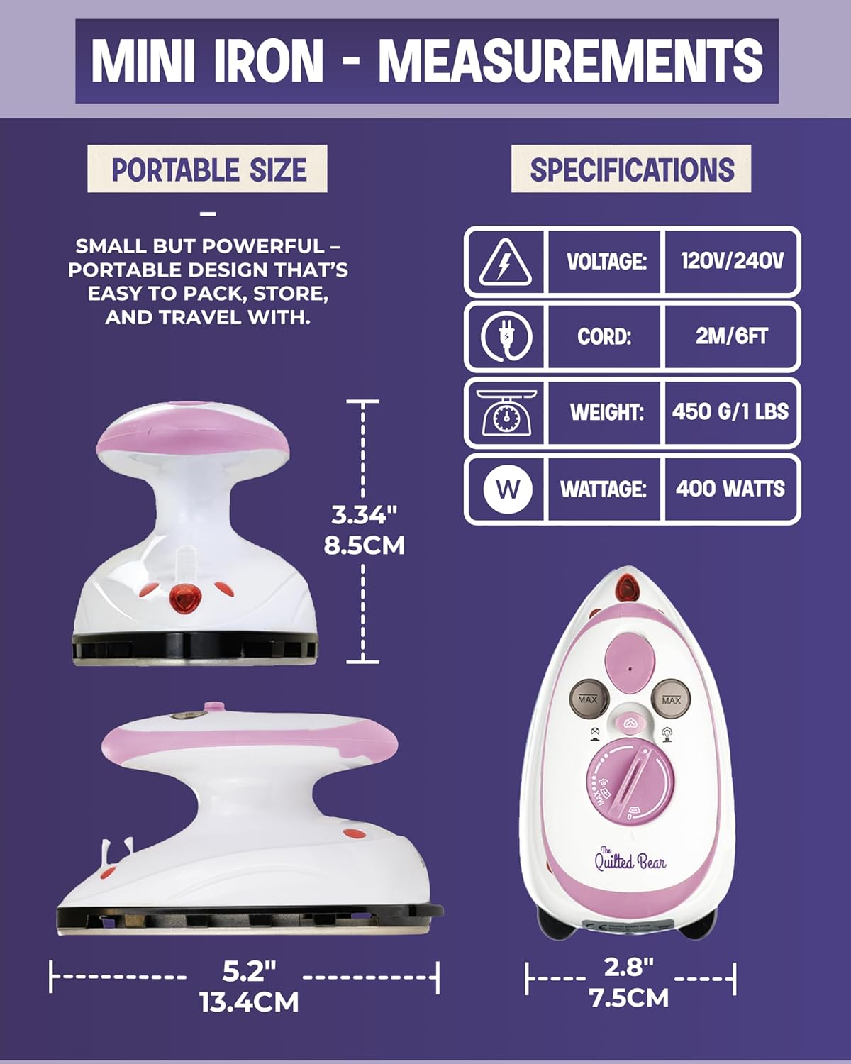 Mini Steam Iron with Rest & Ir – Mini Iron Travel recenzja i cena
