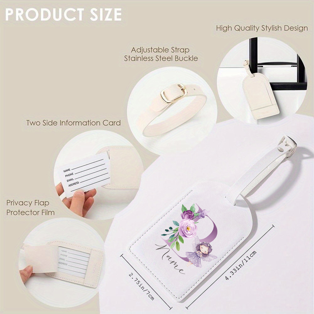 Personalized PU Luggage Tag, F – Travel Accessories List recenzja i cena
