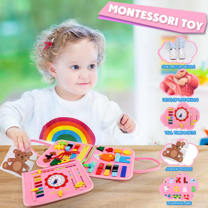 New Busy Board for Toddlers Se – Travel Accessories As Gifts recenzja i cena