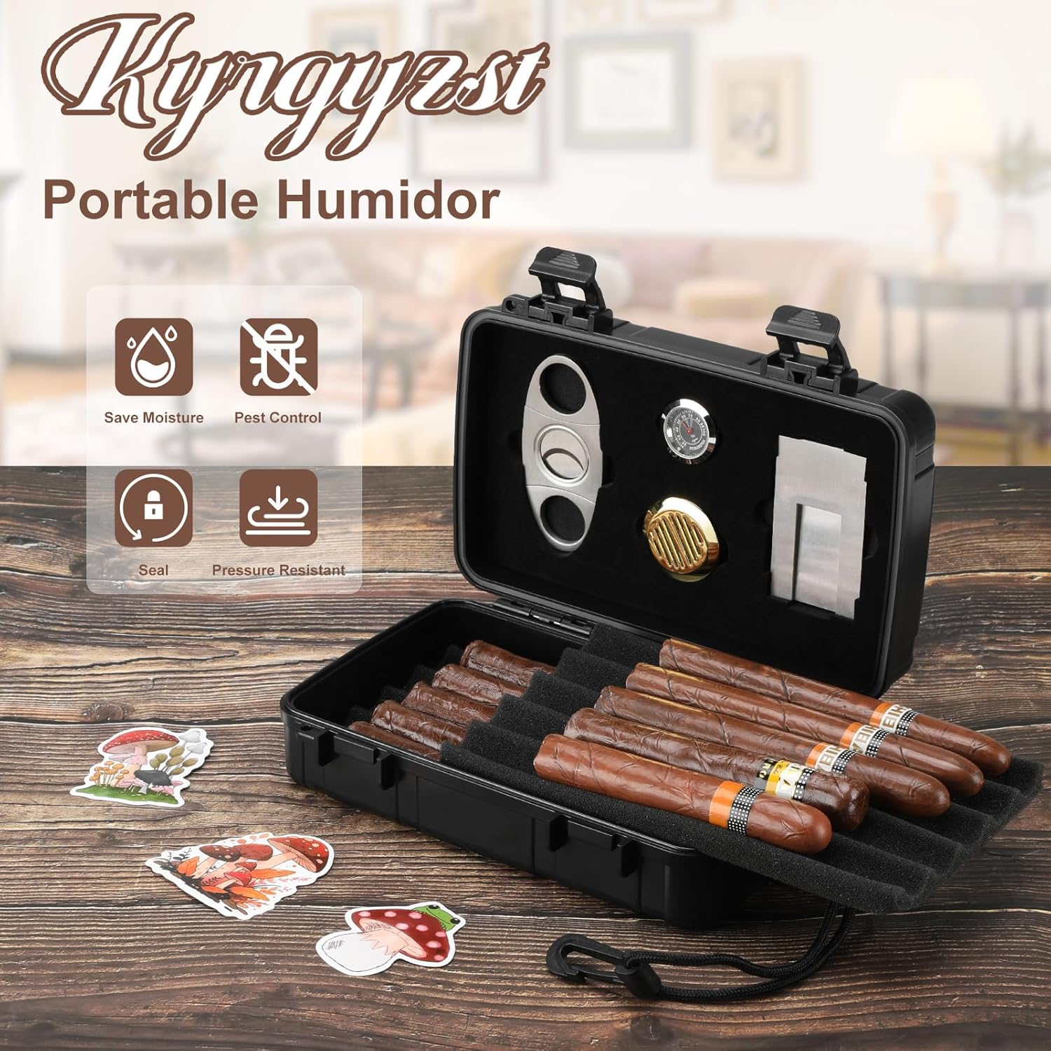 Portable Cigar Humidor Holds 1 – Travel Accessories recenzja i cena
