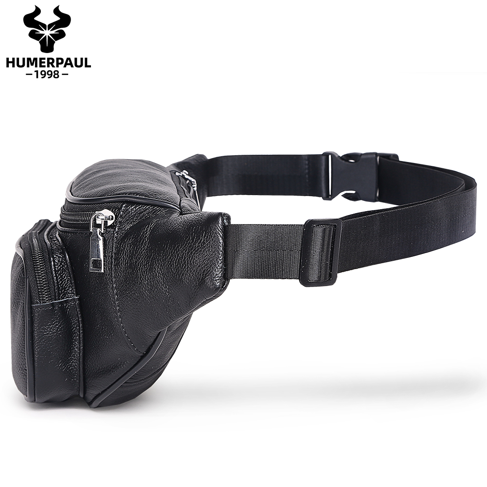 HUMERPAUL Men's Waist Fanny Pa – Travel Accessories Leather recenzja i cena