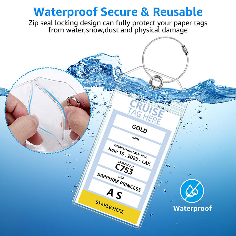 5PCS Vertical Transparent Wate – Travel Accessories List recenzja i cena