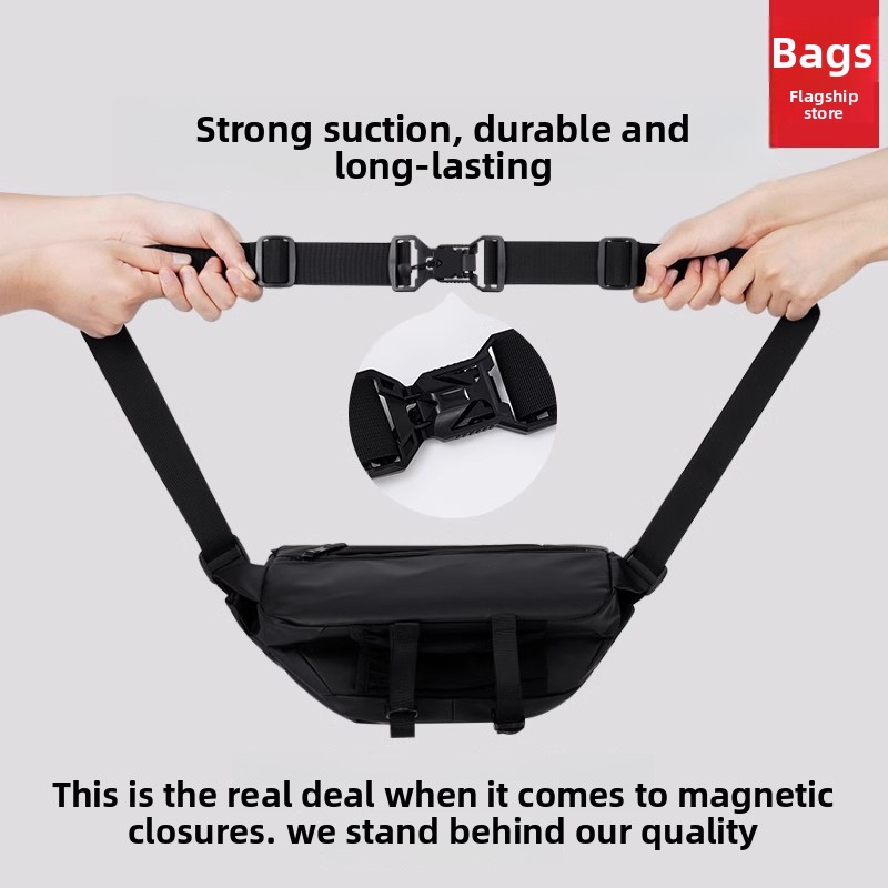 Magnetic Buckle Men Crossbody  – Travel Accessories Bike recenzja i cena