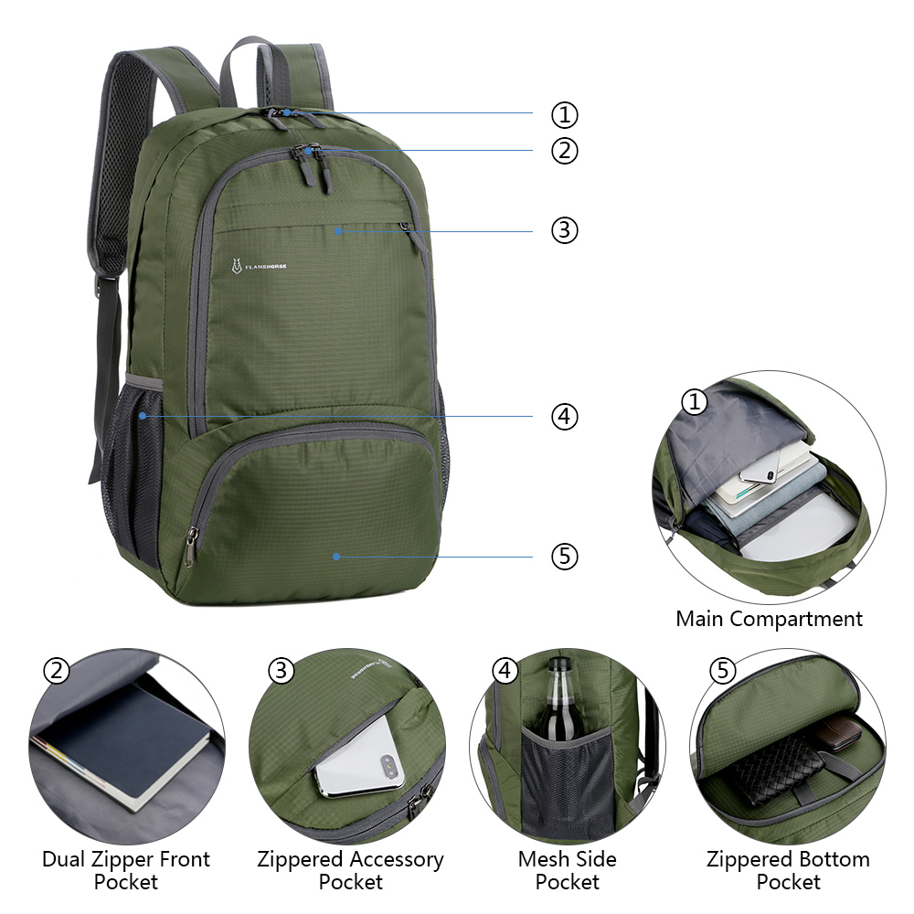 Lightweight Foldable Backpack  – Packable Daypack Foldable recenzja i cena